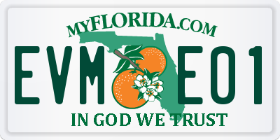 FL license plate EVME01