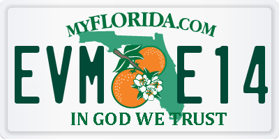 FL license plate EVME14
