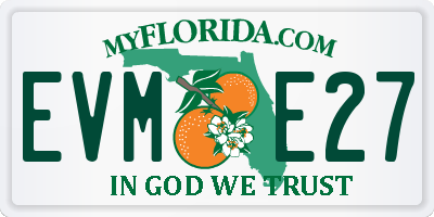FL license plate EVME27