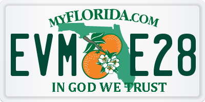 FL license plate EVME28