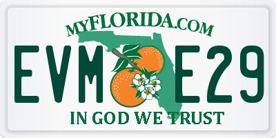 FL license plate EVME29
