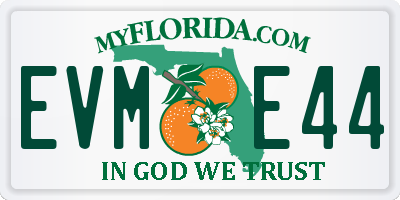 FL license plate EVME44