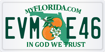 FL license plate EVME46
