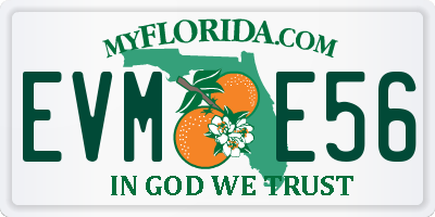 FL license plate EVME56