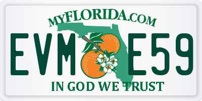 FL license plate EVME59