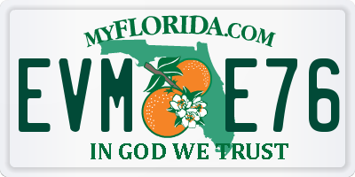 FL license plate EVME76