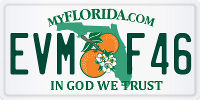 FL license plate EVMF46