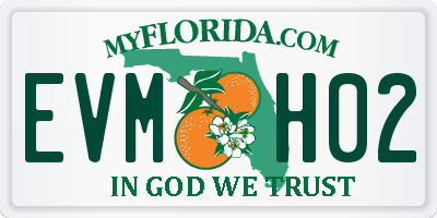 FL license plate EVMH02