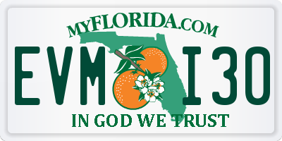 FL license plate EVMI30