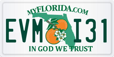 FL license plate EVMI31