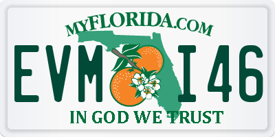 FL license plate EVMI46