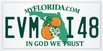 FL license plate EVMI48