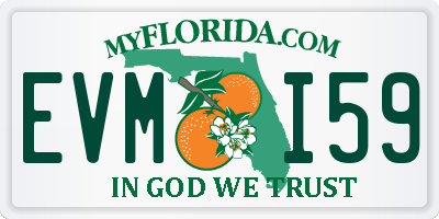 FL license plate EVMI59