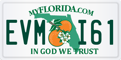 FL license plate EVMI61