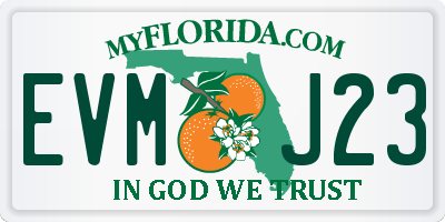 FL license plate EVMJ23
