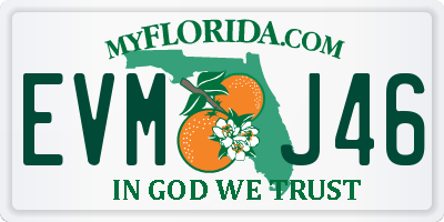 FL license plate EVMJ46