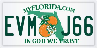 FL license plate EVMJ66