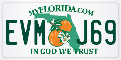 FL license plate EVMJ69