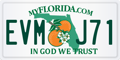 FL license plate EVMJ71