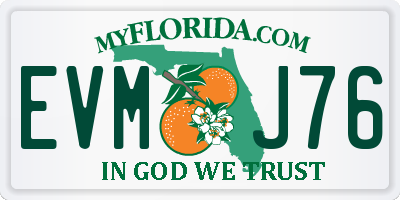 FL license plate EVMJ76