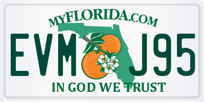 FL license plate EVMJ95