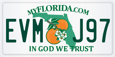 FL license plate EVMJ97