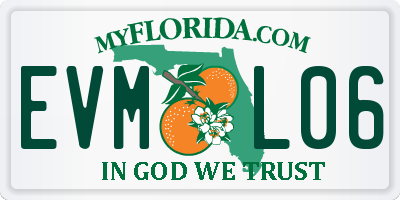 FL license plate EVML06