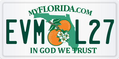 FL license plate EVML27