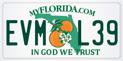 FL license plate EVML39