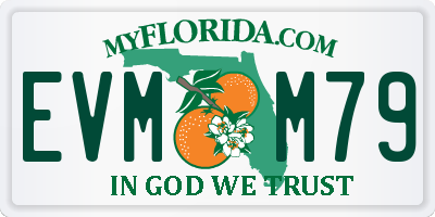 FL license plate EVMM79