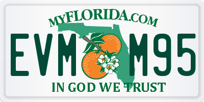 FL license plate EVMM95