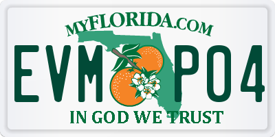 FL license plate EVMP04
