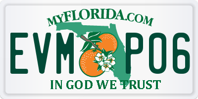 FL license plate EVMP06