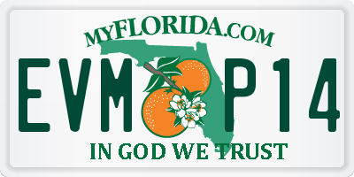 FL license plate EVMP14