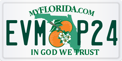 FL license plate EVMP24