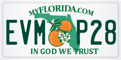 FL license plate EVMP28