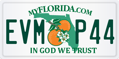 FL license plate EVMP44