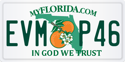 FL license plate EVMP46