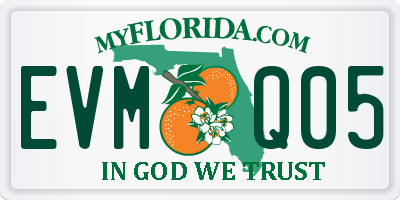 FL license plate EVMQ05