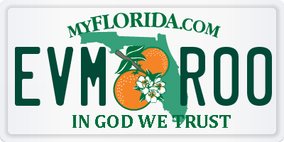 FL license plate EVMR00