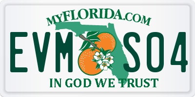 FL license plate EVMS04