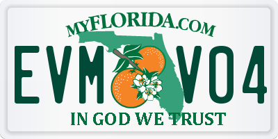 FL license plate EVMV04