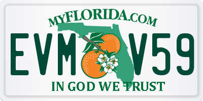 FL license plate EVMV59