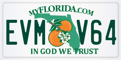 FL license plate EVMV64