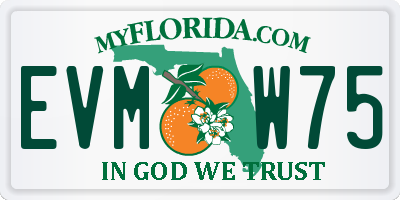 FL license plate EVMW75