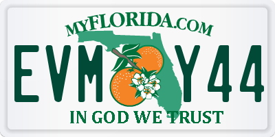 FL license plate EVMY44