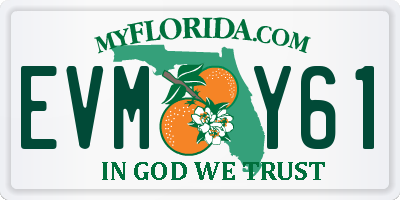 FL license plate EVMY61