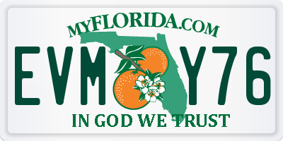 FL license plate EVMY76