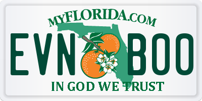 FL license plate EVNB00