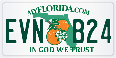 FL license plate EVNB24